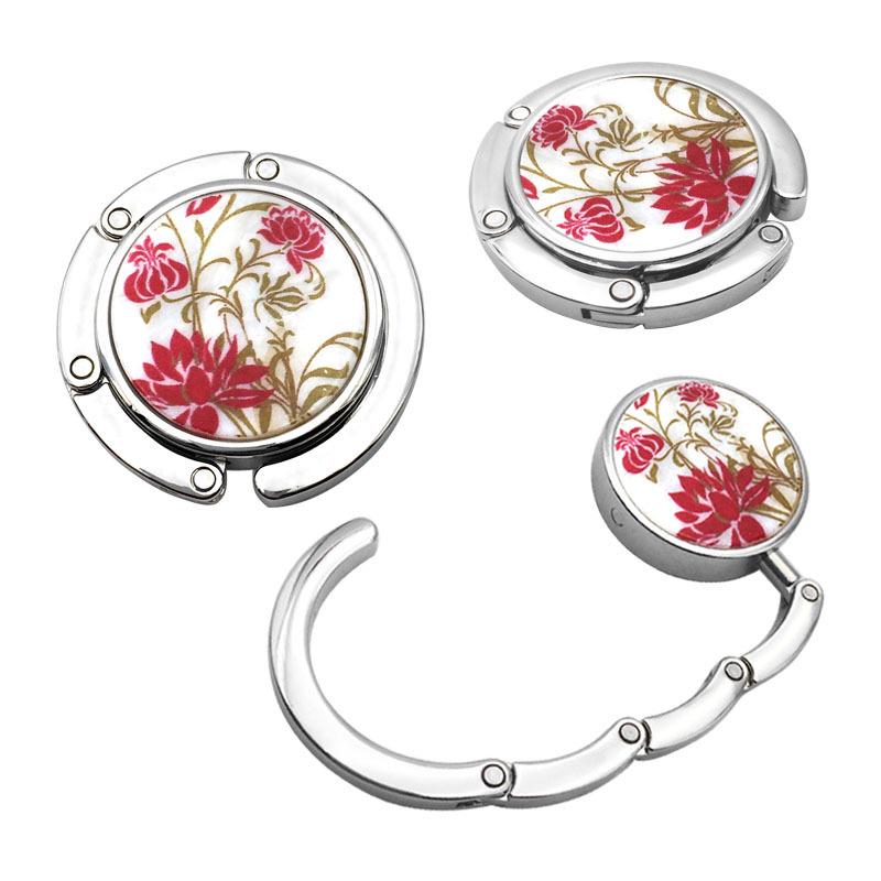 Креативный круглый складной крючок для сумки-ракушки - Плоский зажим-подвеска для края стола, аксессуары для сумки