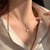 Серебряная подвеска-кулон S999 с матовой поверхностью, квадратная, для женщин - Роскошная цепочка на ключицу, Универсальный высококачественный квадратный чокер