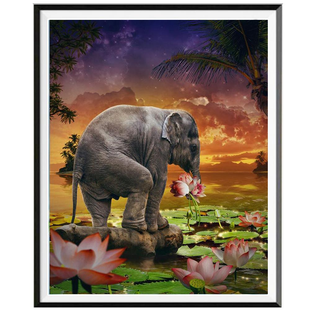 Animal 5D Diamond Painting Full Diamond Wolf Owl Tiger Round Diamond Mosaic Pattern Home Decoration Diy Handmade