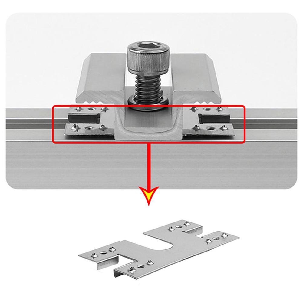 50 шт. 28x50мм Заземляющий зажим для солнечной панели Шайба Прокладка 304 Нержавеющая сталь Солнечная панель Фотоэлектрический Проводящий лист