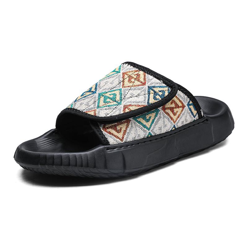 Мужские повседневные тапочки, летние, прохладные, EVA, мягкая подошва для отдыха на открытом воздухе, нескользящая, дышащая, пляжная обувь, модные, молодежные, универсальные, прогулочные сандалии