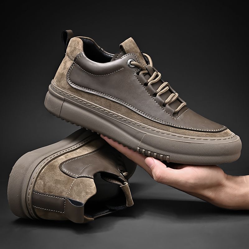 Мужские кожаные высокие кеды Martin Boots