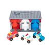 Melissa & Doug Первый деревянный набор игрушек «Машины экстренной помощи» с ключом, Красный, от 3 лет, Оригинальный, 4607