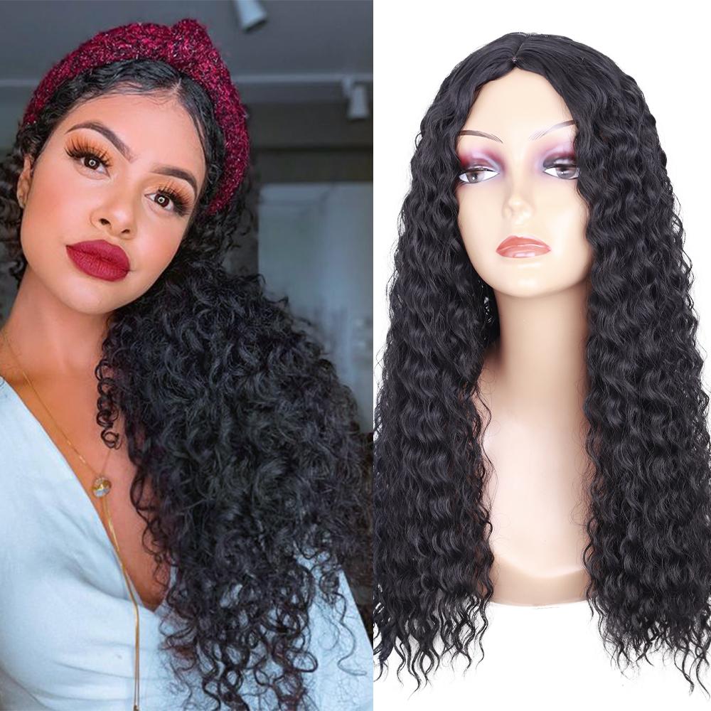 MISS WIG Афро-женский модный короткий кудрявый черный парик без челки из синтетического волокна кудрявый черный парик для повседневного ношения