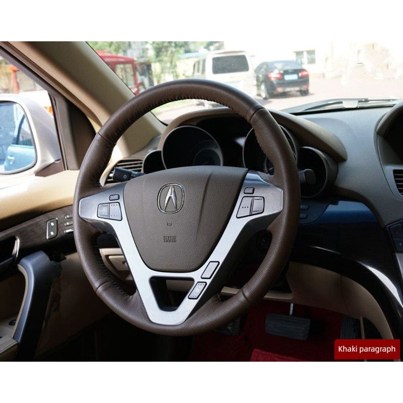 Dedicated to 07-13 Ac MDX Hand Sewing Top Layer Leather All Edge Covered Type Non Slip Car Steering Wheel Cover