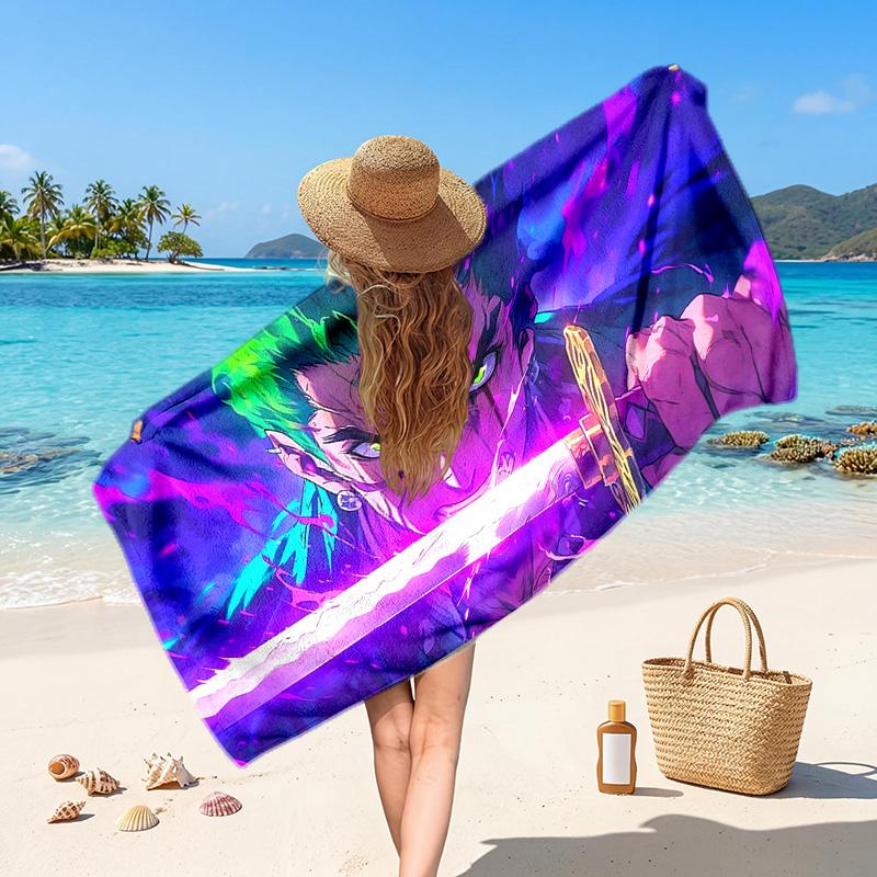 One Piece Printed Swim Towel, Portable Water Absorbent Towel for Beach Camping Daily Bathroom Use