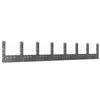 VidaXL U-Shaped Gabion Basket with 8 Posts Garden Barrier Fence Basket Wall Decoration Exterior Iron 151288