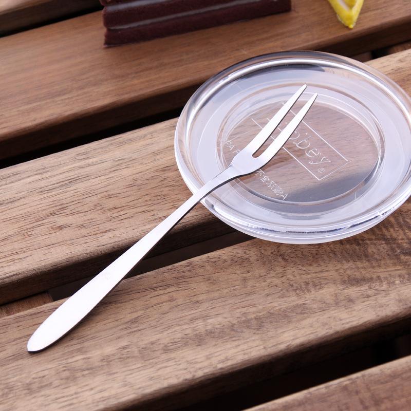 HANYANG Фруктовая вилка из нержавеющей стали с двумя зубьями Западная вилка Фруктовая вилка Закуски Десертные вилки