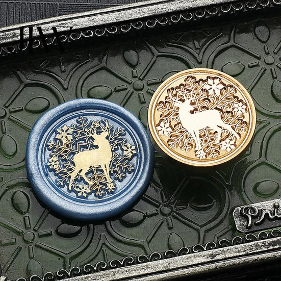 Letter Sealing Tool Brass Wax Seal Stamp Heads, Alphabet Christmas Embossed Scrapbooking Head for Envelope Gift Wrapping Journal Scrapbook Decor