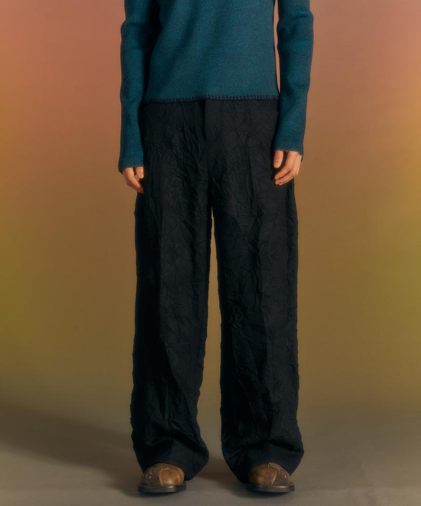 ADSB ANDERSSON BELL Bellport Wool Wide Leg Jeans Apa680M(Black)