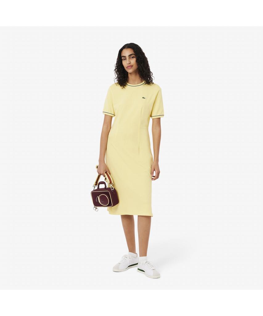 Lacoste Women'S Essentials Fit 'N Flare T-Shirt Dress Ef9988-55G K3A