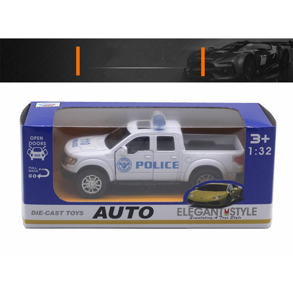 Мини-полицейская машина Ford в масштабе 1/32, Мини-полицейская машина Toyota, модель автомобиля с откатным механизмом Мини-полицейская машина, литая под давлением модель автомобиля, литая под давлением игрушечная машина
