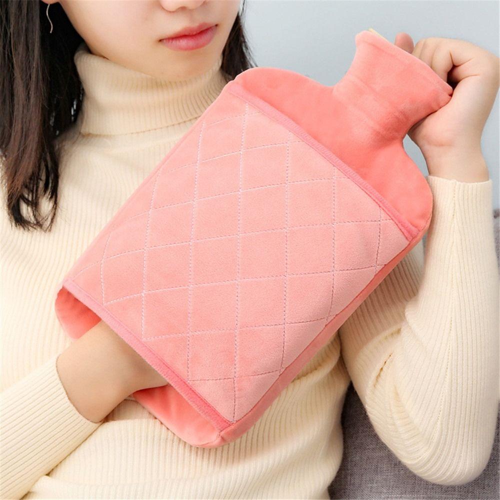 Warm Supplies Protective Case Rubber Thickened Crystal Velvet Hot Water Bag Sleeve Heat Preservation Covers Warm Water Bag