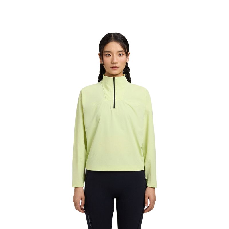 Salomon Pl Woven Outdoor Windproof Breathable Pullover Long Sleeve Running T-Shirt Women tops LC3026500