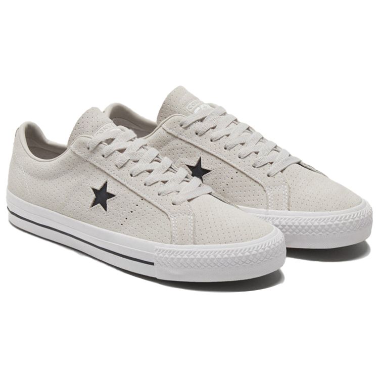 Converse One Star Pro Минималистичные Удобные Нескользящие Прочные Низкие Кеды для Скейтбординга Унисекс Кроссовки Молочно-Белые 170072C