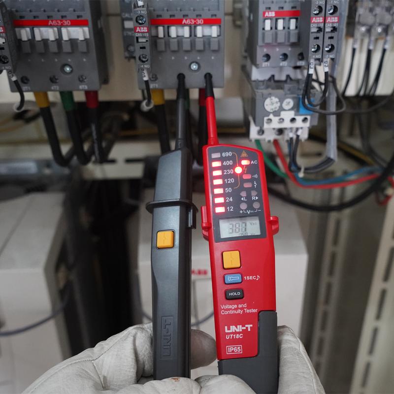 UNI-T UT15C UT18C UT18D Voltage Tester Probe Volt Indicator Meter Phase Sequence Continuity Voltage Detector Digital Multimeter