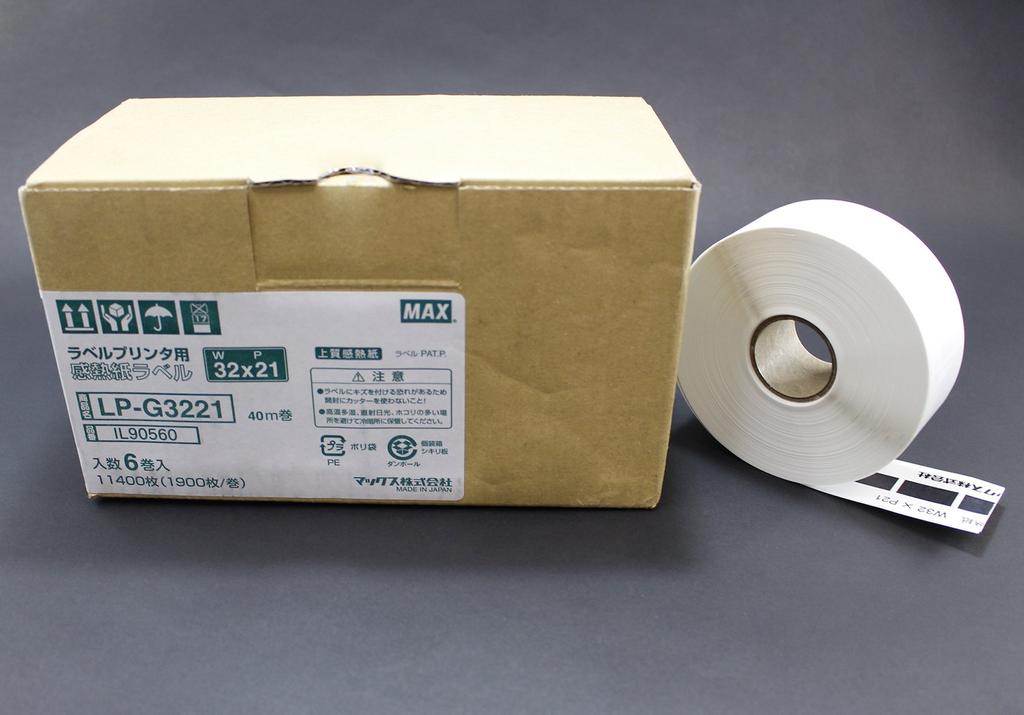 Thermal Paper for Max Label Printer Series High-quality LP-G3221 LP-30