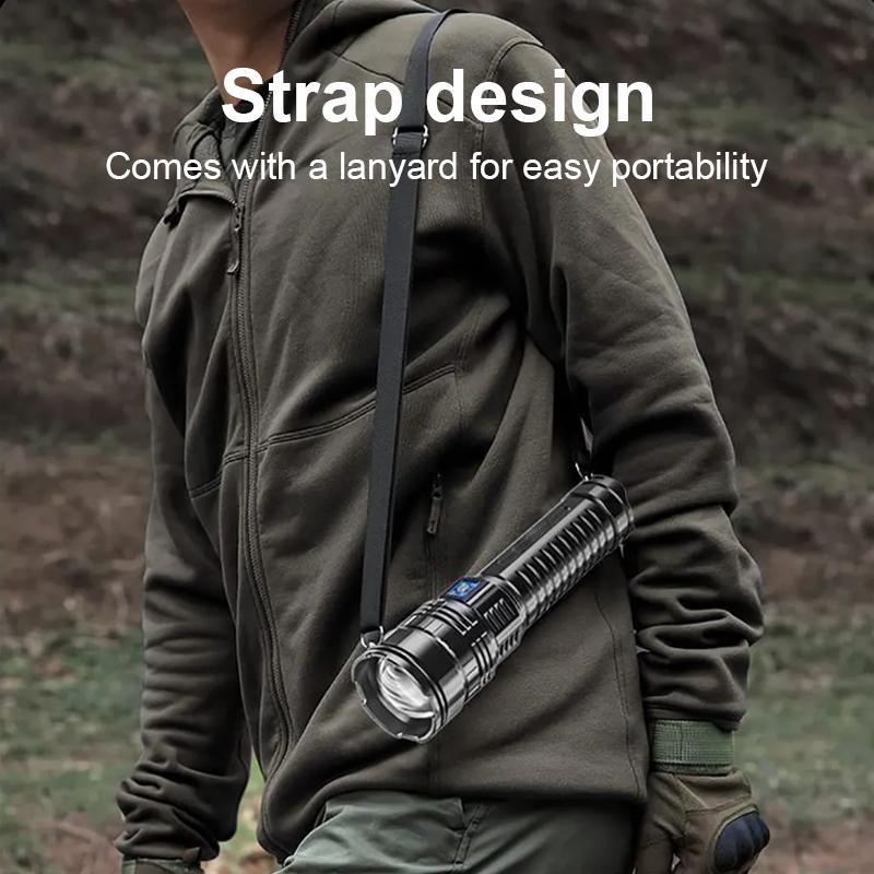 1000000LM самый мощный светодиодный фонарик перезаряжаемый Type-c фонарик дальнего действия 6000M фонарь для рыбалки и охоты