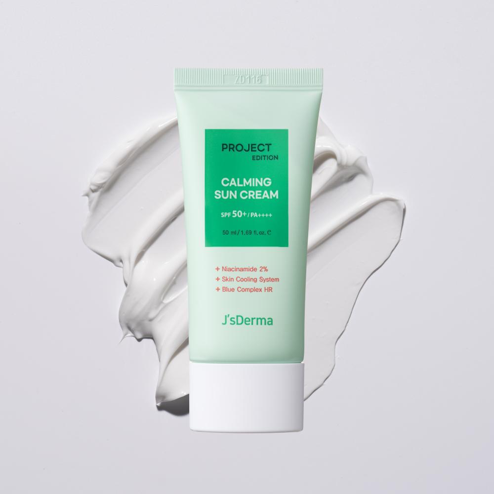 Успокаивающий солнцезащитный крем J's Derma Project Edition для легкой угревой сыпи, 1 шт., 50 мл