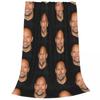 American Actor Johnson Bed Travel Flannel Blanket Super Warm Lightweight Suitable for Sofa Bedroom Living Room