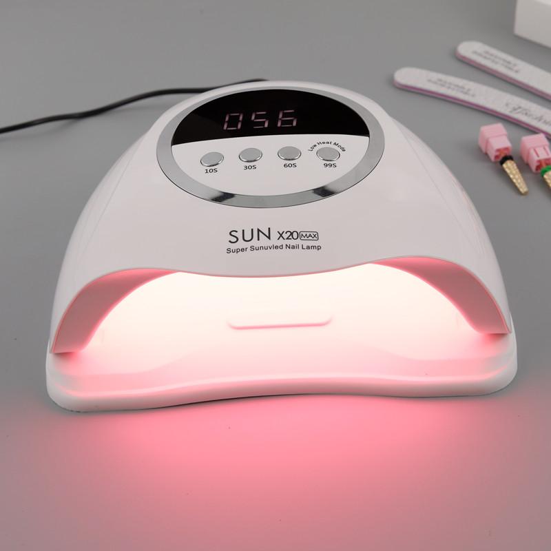 320 Вт 72 светодиода лампа для сушки ногтей для маникюра профессиональная светодиодная УФ-лампа для сушки с автоматическим датчиком умное оборудование для маникюрного салона инструменты