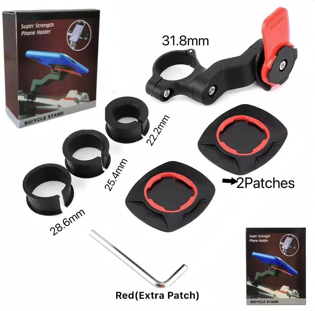 Motorcycle & Bicycle Phone Holder with Shock Absorption for Navigation