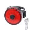 Bike Rear Light Led Usb Rechargeable Bike Tail Light Bike Safety Warning Light Alarm Rear Lamp Waterproof Tail Cycling Light