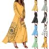 Женские летние платья Повседневные платья макси с длинным рукавом Милые платья макси с цветочным принтом Платья для гостей на свадьбу Легкие платья