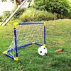 1 Set Football Goal Kit Two-person Interaction Fun Burr-free Comfortable Grip Parent-child Soccer Games Toy for Outdoor