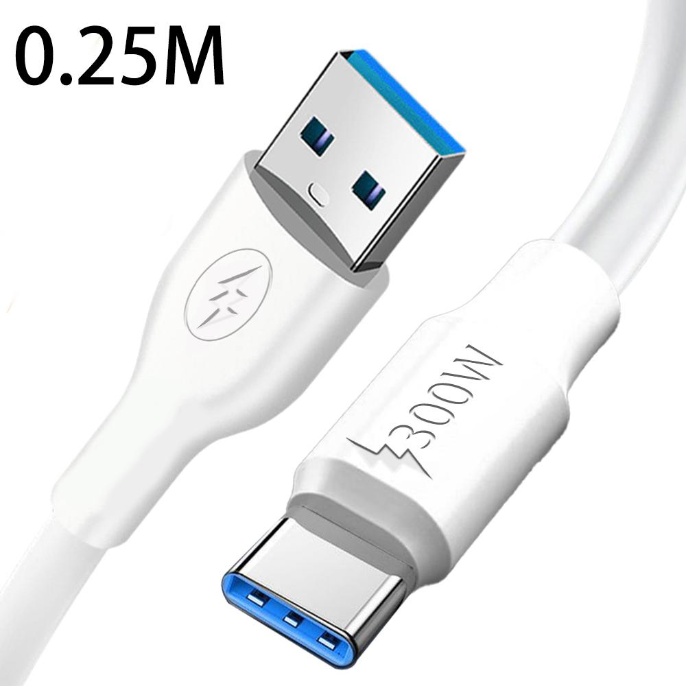 Прочный толстый кабель Type C 300 Вт, сверхбыстрая зарядка, зарядное устройство USB C для телефона, кабель передачи данных для Android, Samsung, Xiaomi, провод Type-C