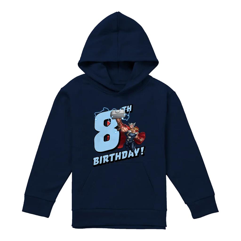 Marvel Childrens/Kids Thor 8th Birthday Hoodie