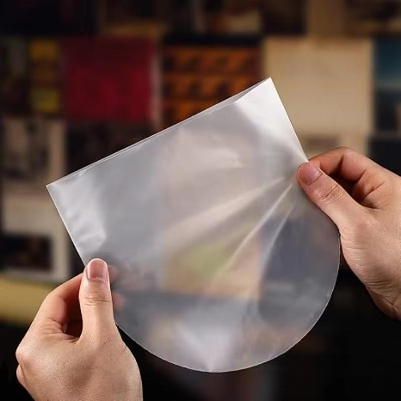 50 шт. 7/10 дюйма Антистатические прозрачные виниловые протекторы для LP-пластинок Внутренние конверты Пластиковые чехлы для хранения музыкальных альбомов