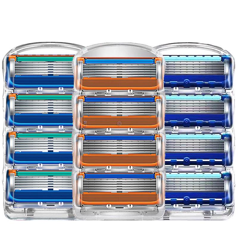 Men's 5-Layer Razor Blades with Manual Razor Head