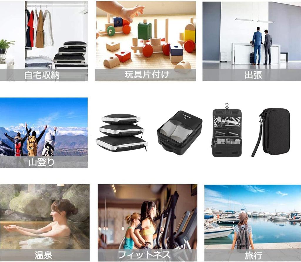 TMVOK Travel Pouch Set of 6 for Business Trip Arrangement Compression Storage Shoe Toiletry Packing for PC Convenient Travel, Case, Bag, Bag, Bag,