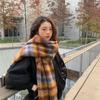 Soft Long Tassel Scarves Warm Thickened Shawl Wrap Retro Winter Cashmere Scarf  Women