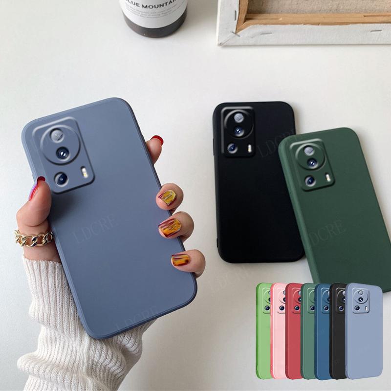 For Cover Xiaomi 13 Lite Case Mi 13 Lite Capas Shockproof Liquid Silicone TPU Soft Funda Xiaomi 13 12 11 Lite 12T Pro