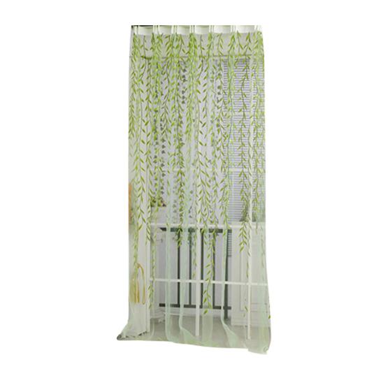 Домашнее дерево, стеклянная пряжа, ива, занавеска, тюль, декор комнаты, занавеска, прозрачные панельные шторы