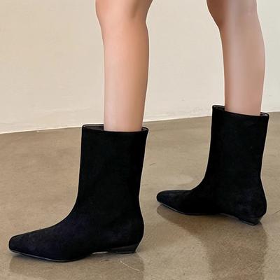 Балетки Женские Ботильоны Обувь с Острым Носком Повседневные Уютные Женские Зимние Боты 2025 Новый Дизайнер Платье Женские Ботинки Челси