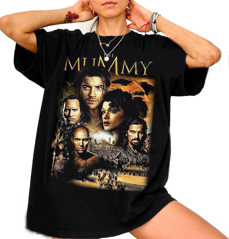 Футболка "Мумия" 1999 Винтажная, Рик О'Коннелл Эвелин Киноатрибутика, Ретро 90-е