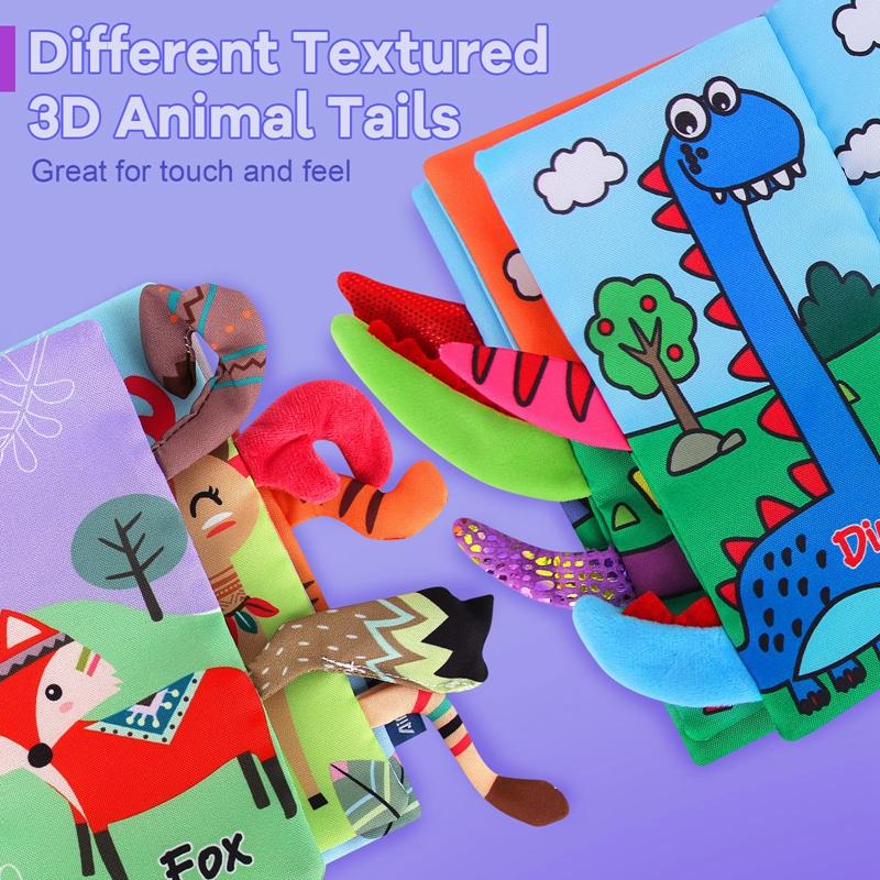 Мягкие детские книги от 0 до 6 месяцев, игрушки для младенцев от 0 до 12 месяцев, мятые тканевые книги для новорожденных, игрушки для колясок, игрушки для животика, сенсорные игрушки