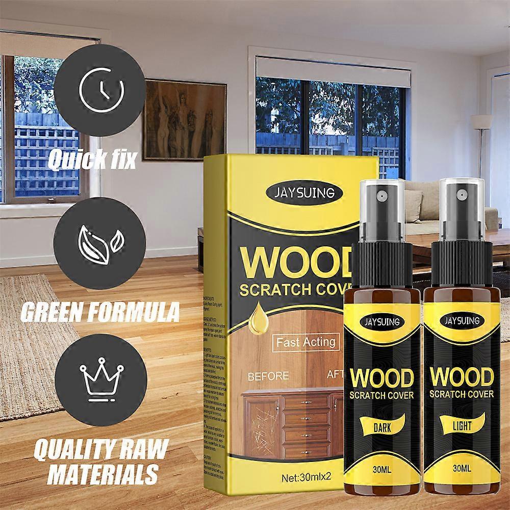 Wood Floor Scratch Repair Agent - Removes Scratches from Wooden Furniture - 30mlx2
