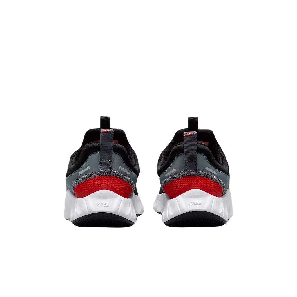 Nike Кроссовки для детей Free Ride GS Черный Cool Grey University Red Белый IO1642-008