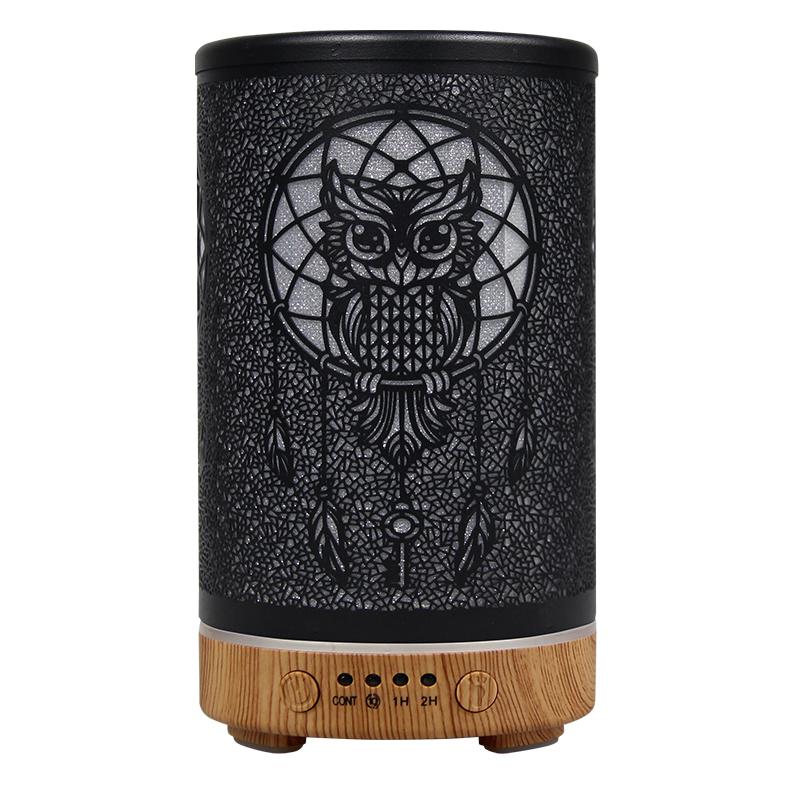 100ml Perfume Aroma Ultrasonic Air Humidifier Timing Function Room Fragrance Diffuser Smart Home Appliance with LED Night Lights