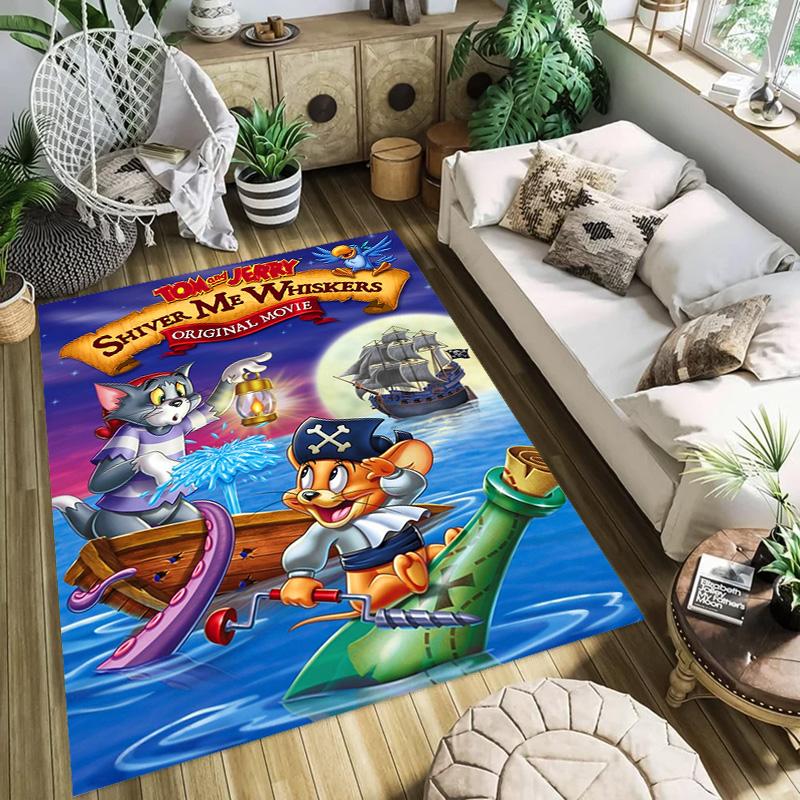 Tom Jerry: Adventure carpet printing Suitable for all seasons Protective pad Art Office chair cushion
