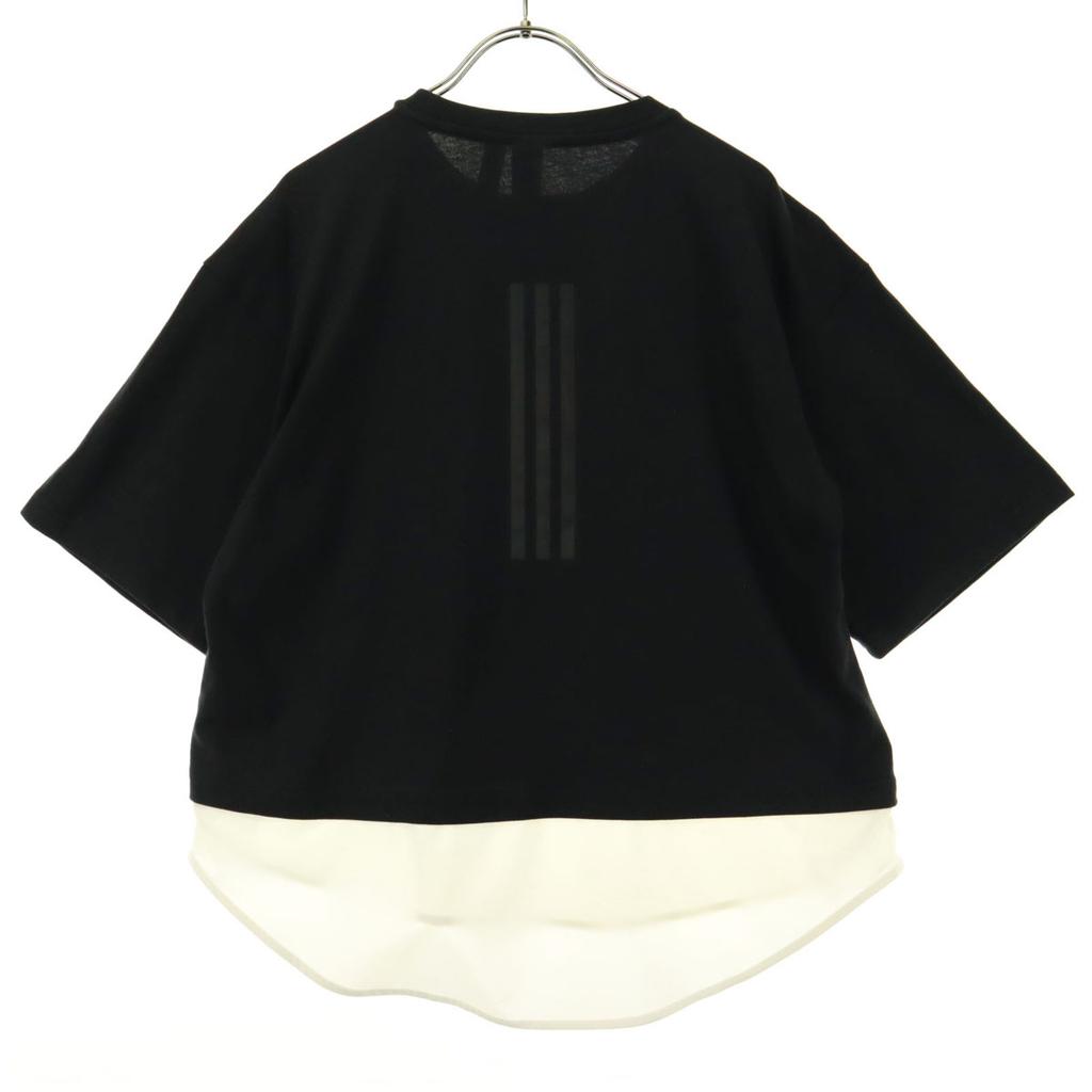 Косметические товары adidas Логотип в одной точке Футболка с коротким рукавом Многослойный стиль Женская Б/у