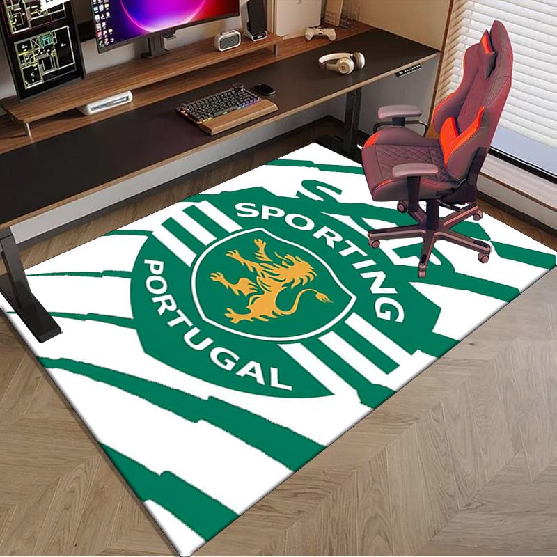 Sporting Cp Crest Emblem Area Rug Office rug, Chair Rug, Decor Carpet Livingroom bedroom Mat, Large Size Fan gifts Christmas gifts