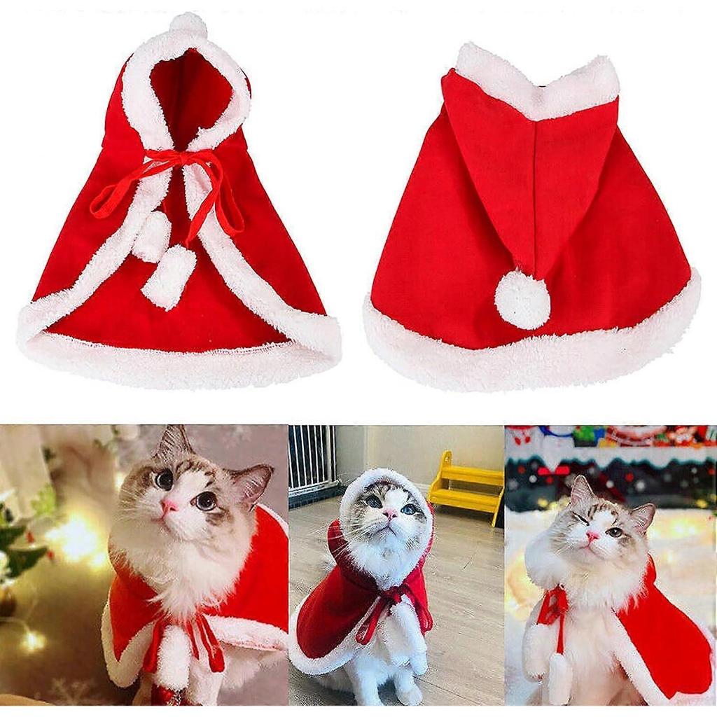 Dww-Vtements de Nol (L) pour Animaux de Compagnie pour Chien Chat Costume de Vacances de Nol Chat Costume De Nol Tenue Nol Manteau Pull  Capuche pour 