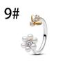 New 925 Silver Pearl Set Charms Ring Fish Flower Earrings Bead Pendant Fit Bracelet Necklace Jewelry Gift
