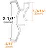 Valance Clips 10pcs 2.5inch Clear Plastic Hidden Retainer Holder Clip for Window Blind Valance,Horizontal Faux & Wood Blinds Parts