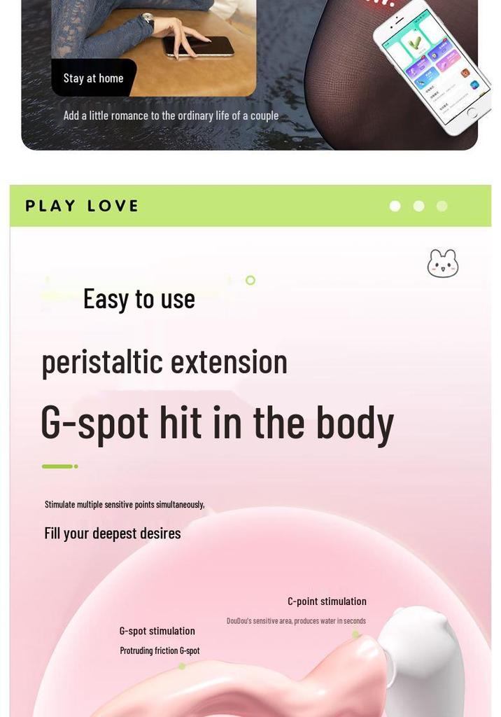 Вибратор Play Love Little Monster - Мощное всасывание и Сильная вибрация, Игрушка для женской мастурбации, Вставляемое яйцо для взрослых